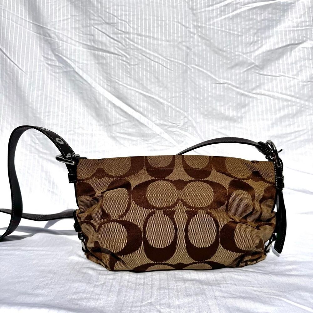 Coach Women's Brown and Tan Bag